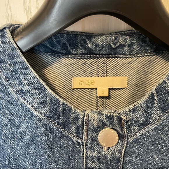 Maje denim dress size 2 (XS/S ) - Picture 2 of 10